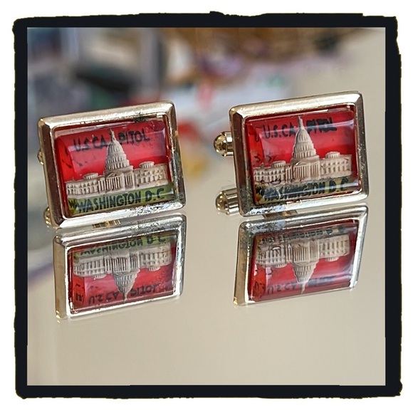 💕Vintage Cufflinks US Capital Washington DC💕 - Picture 4 of 5